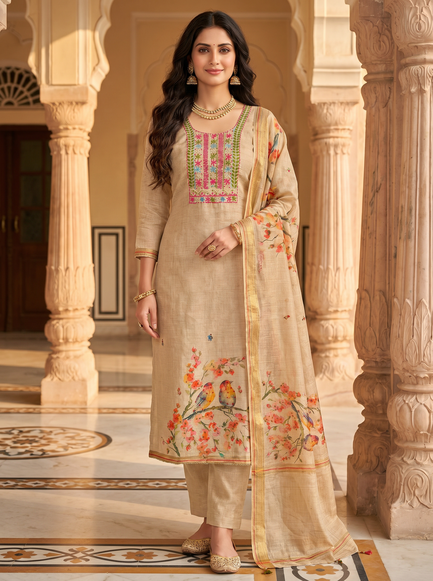 ③ Aapke oopar final unstitched suit